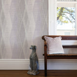 Brewster 2909-IH-23505 Torrance Lavender Distressed Geometric Wallpaper