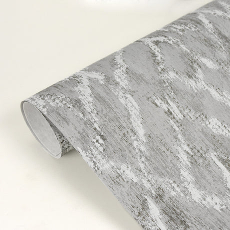 Brewster 2909-SH-13044 Bunter Grey Distressed Geometric Wallpaper