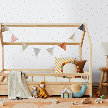 Galerie Bambino Spotty Silver Grey Sidewall 291-3
