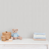 Galerie Bambino Tiny Stripes Silver Grey Sidewall 292-3