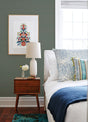 Eade’s Mai Teal Grasscloth Wallpaper Teal