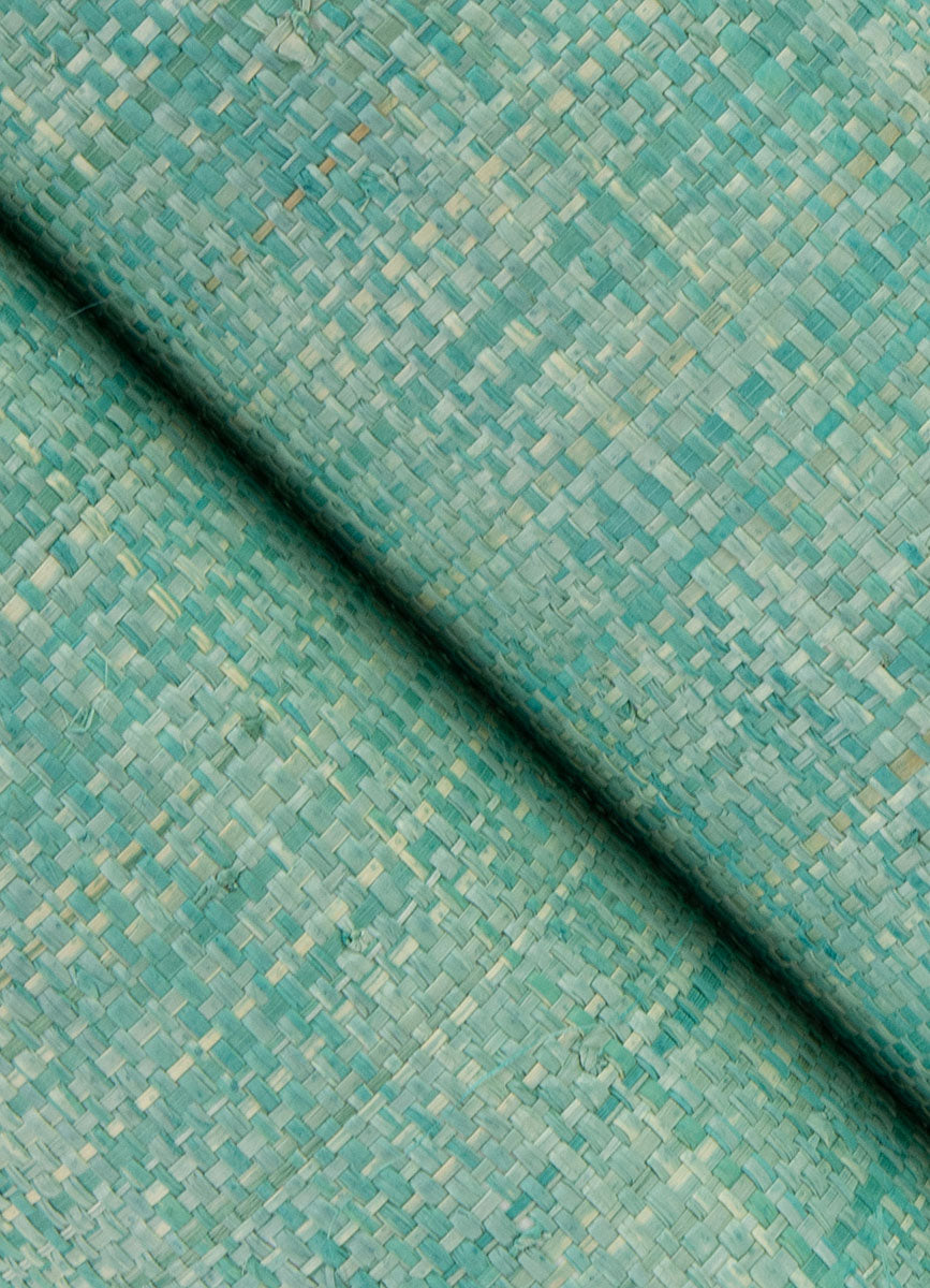 Eade’s Cheng Jade Woven Grasscloth Wallpaper Jade