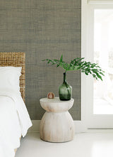 Eade’s Cheng Light Grey Woven Grasscloth Wallpaper Light Gre