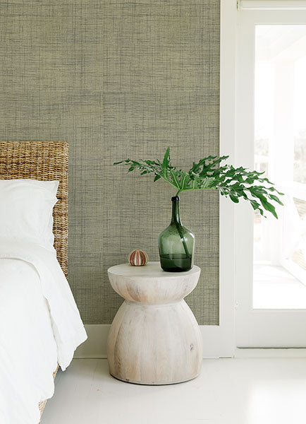 Eade’s Cheng Light Green Woven Grasscloth Wallpaper Light Gr