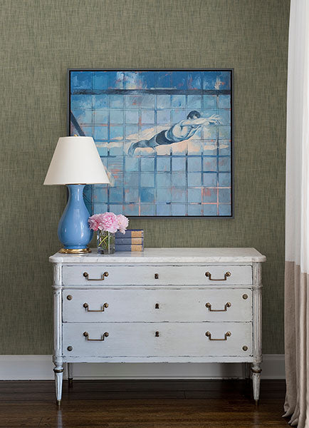 Eade’s Genji Green Woven Wallpaper Green