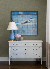 Eade’s Genji Green Woven Wallpaper Green