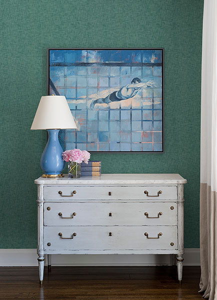Eade’s Genji Teal Woven Wallpaper Teal