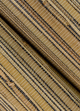Eade’s Ushi Black Modern Grasscloth Wallpaper Black