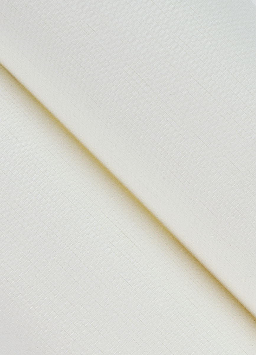 Eade’s Hien White Grasscloth Wallpaper White