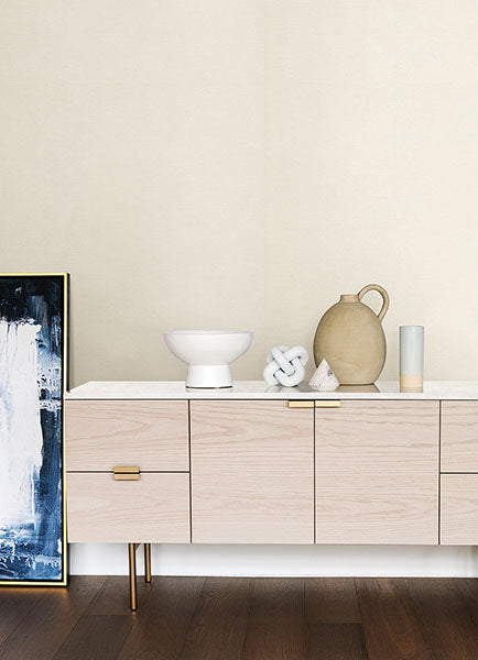 Eade’s Hien White Grasscloth Wallpaper White