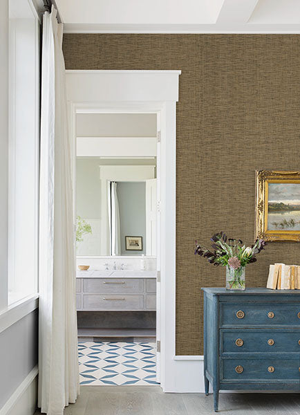 Eade’s Cixi Neutral Basketweave Wallpaper Neutral