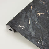 Brewster 2927-00105 Titania Black Marble Texture Wallpaper