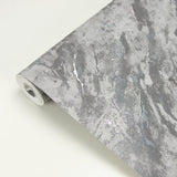 Brewster 2927-00107 Titania Pewter Marble Texture Wallpaper