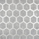 Brewster 2927-00404 Starling Pewter Honeycomb Wallpaper