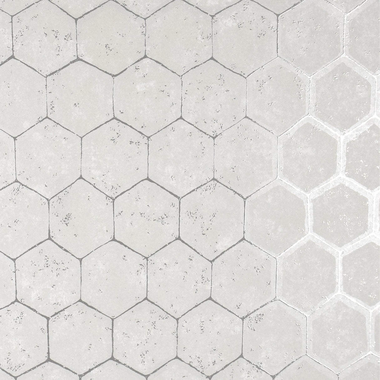 Brewster 2927-00406 Starling Silver Honeycomb Wallpaper