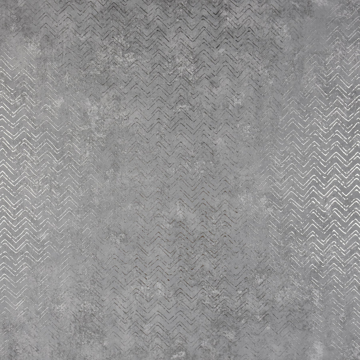 Brewster 2927-00602 Luna Pewter Distressed Chevron Wallpaper