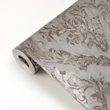 Brewster 2927-20102 Lyra Bronze Damask Wallpaper