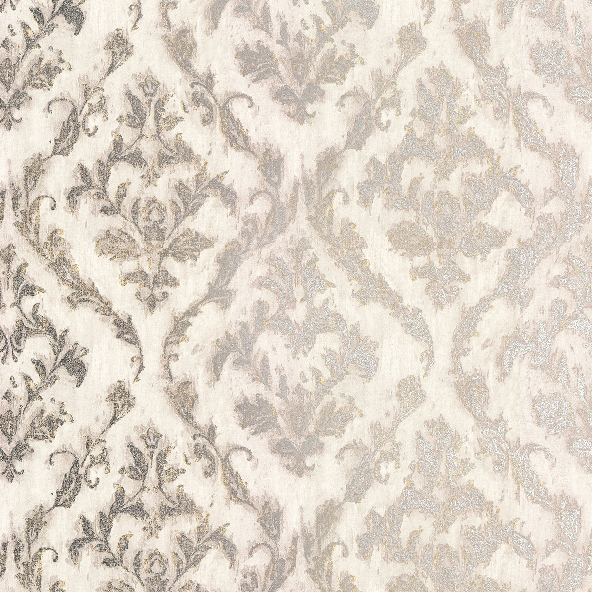 Brewster 2927-20106 Lyra Light Grey Damask Wallpaper