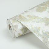 Brewster 2927-20106 Lyra Light Grey Damask Wallpaper