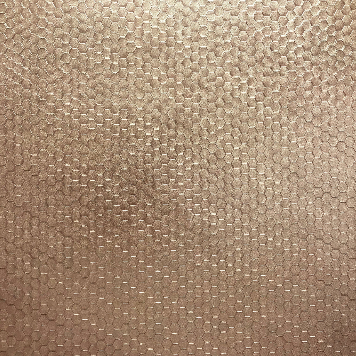 Brewster 2927-42487 Carbon Rose Gold Honeycomb Geometric Wallpaper