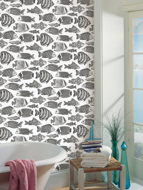 A-Street Prints 2927-80202 Wailea Tropical School Wallpaper - Eade's Wallpaper