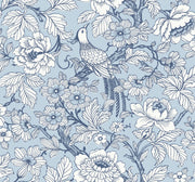 A-Street Prints 2927-80402 Beaufort Dove Peony Chinoiserie Wallpaper - Eade's Wallpaper