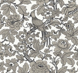 A-Street Prints 2927-80410 Beaufort Black Peony Chinoiserie Wallpaper