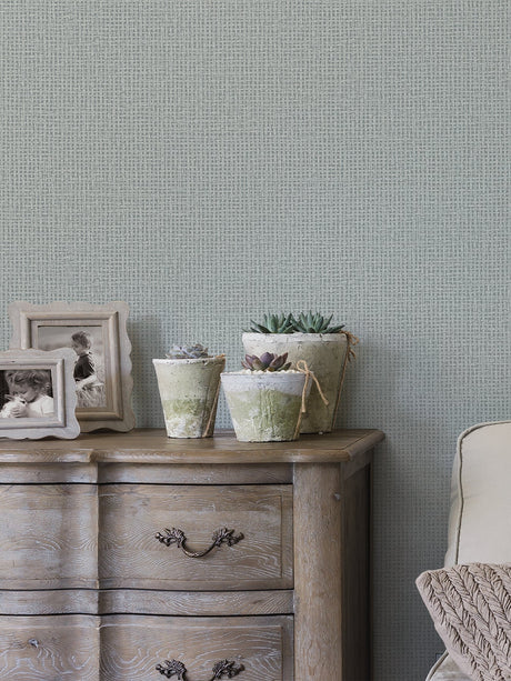 A-Street Prints 2927-81018 Marblehead Grey Crosshatched Grasscloth Wallpaper