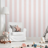 Galerie Bambino Bambino Stripes Pink Sidewall 293-1