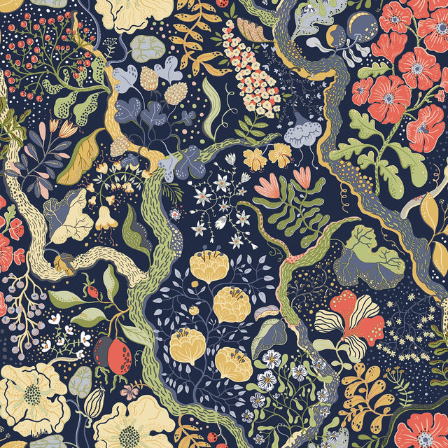 A-Street Prints 2932-65101 Ann Floral Vines Wallpaper - Eade's Wallpaper