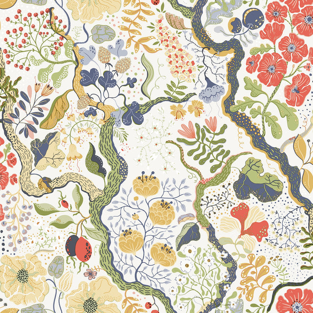 A-Street Prints 2932-65102 Ann Floral Vines Wallpaper - Eade's Wallpaper