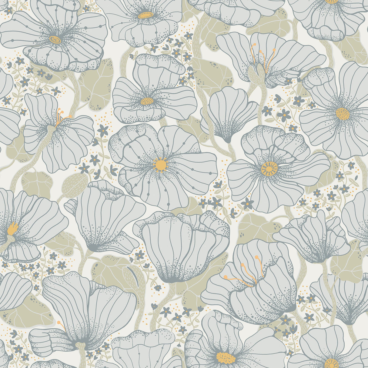 A-Street Prints 2932-65110 Matilda Poppy Fields Wallpaper - Eade's Wallpaper
