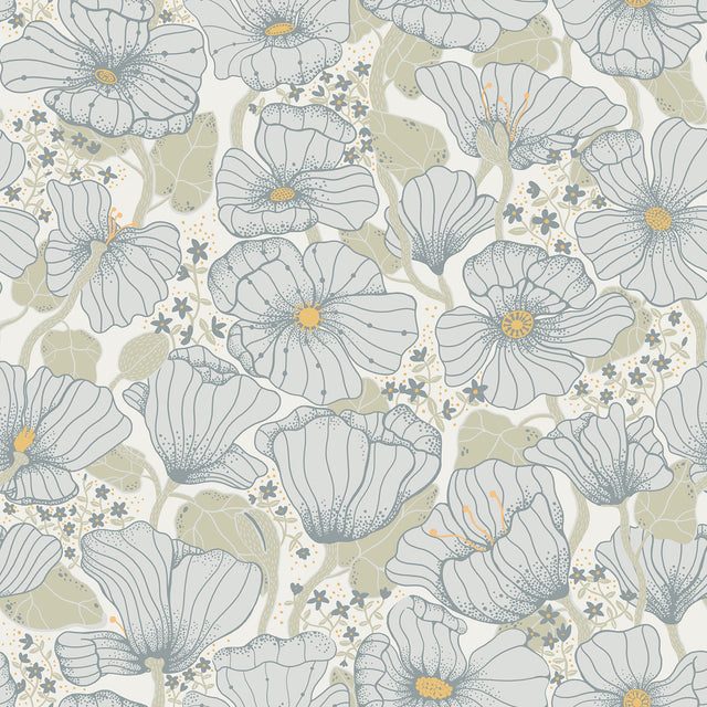 A-Street Prints 2932-65110 Matilda Poppy Fields Wallpaper - Eade's Wallpaper