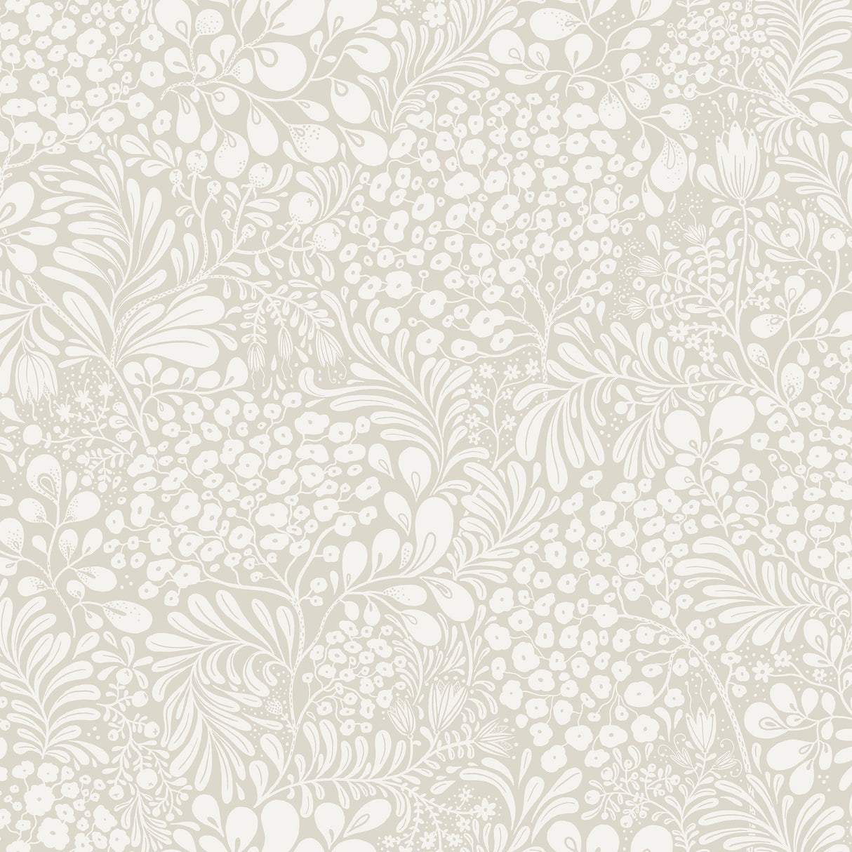 A-Street Prints 2932-65131 Siv Grey Botanical Wallpaper