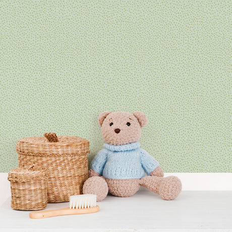 Galerie Bambino Dropy Plain Green Sidewall 294-4