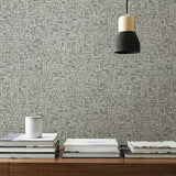 Warner 2945-1115 Tiffany Grey Abstract Geometric Wallpaper