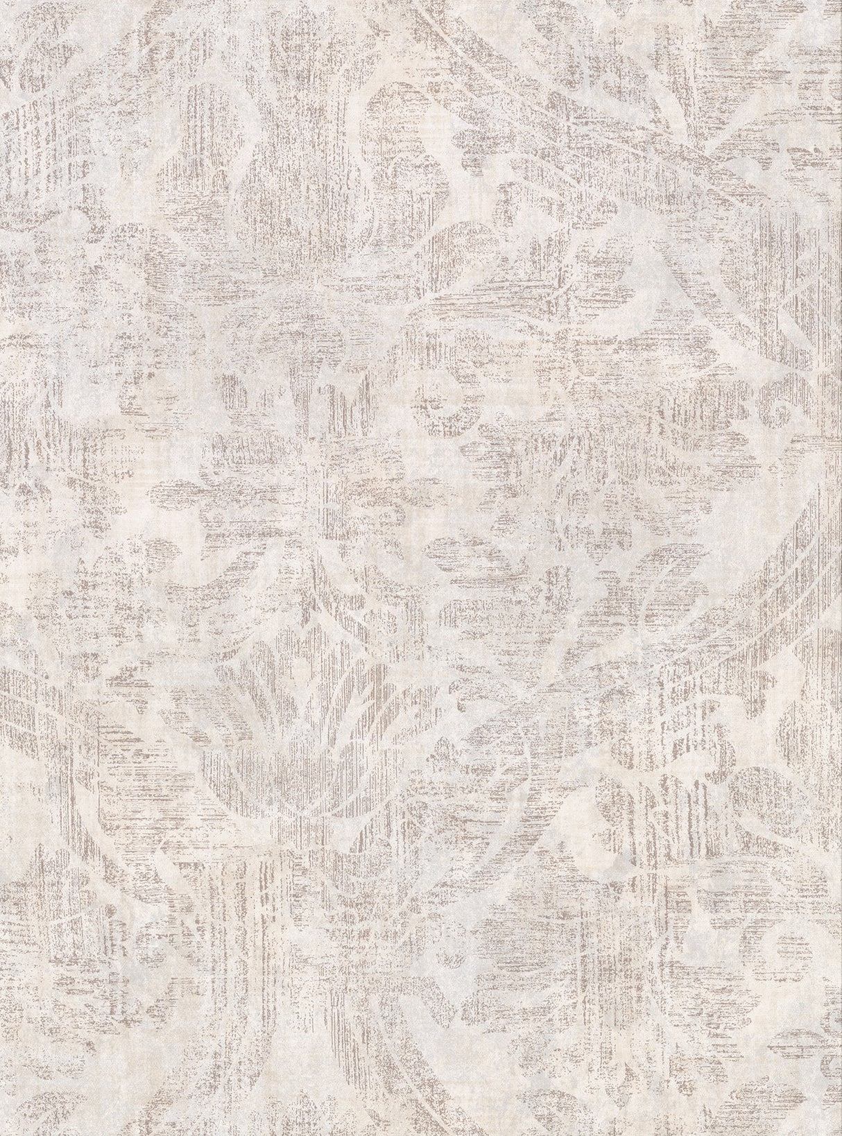 Warner 2945-2756 Abigail Cream Damask Wallpaper