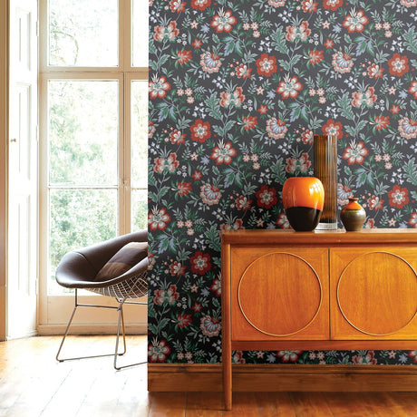 A-Street Prints 2948-28004 Athena Multicolor Floral Wallpaper