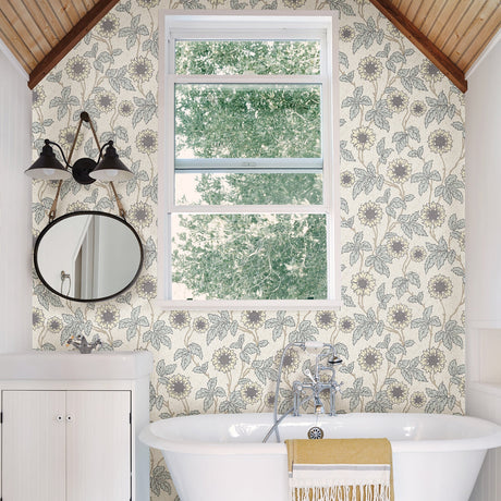 A-Street Prints 2948-28020 Leilani White Floral Wallpaper
