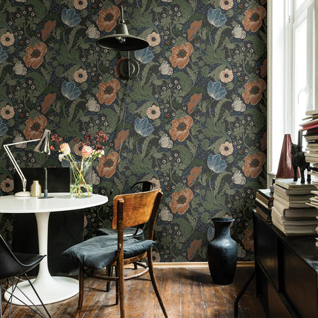 A-Street Prints 2948-33003 Anemone Multicolor Floral Wallpaper