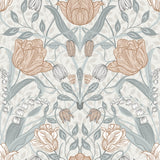 A-Street Prints 2948-33005 Tulipa Off-White Floral Wallpaper