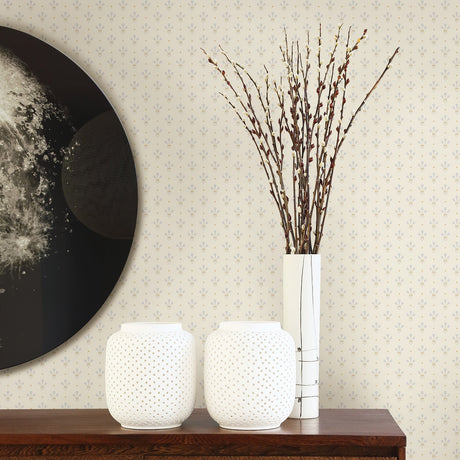 A-Street Prints 2948-33026 Lili White Miniature Floral Wallpaper