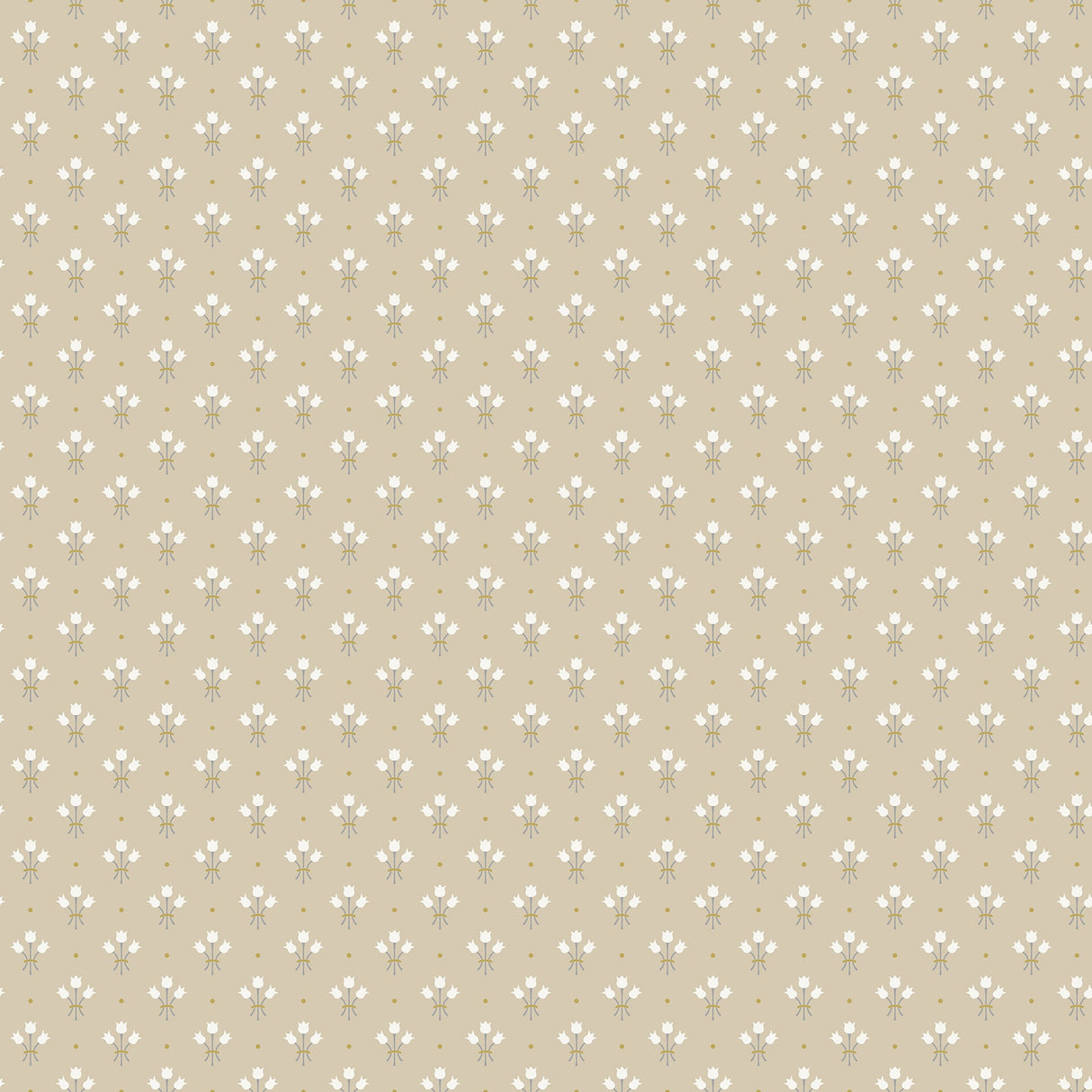 A-Street Prints 2948-33027 Lili Beige Miniature Floral Wallpaper