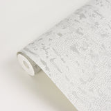 A-Street Prints 2949-60208 Malawi Light Grey Leather Texture Wallpaper