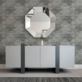A-Street Prints 2949-60500 Jabari Charcoal Geometric Faux Grasscloth Wallpaper