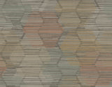 A-Street Prints 2949-60515 Jabari Brown Geometric Faux Grasscloth Wallpaper