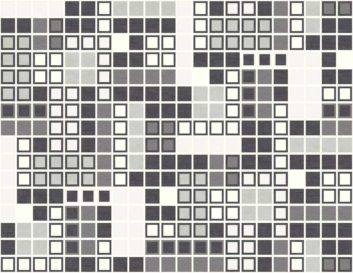 A-Street Prints 2949-60700 Bantry Black Geometric Wallpaper
