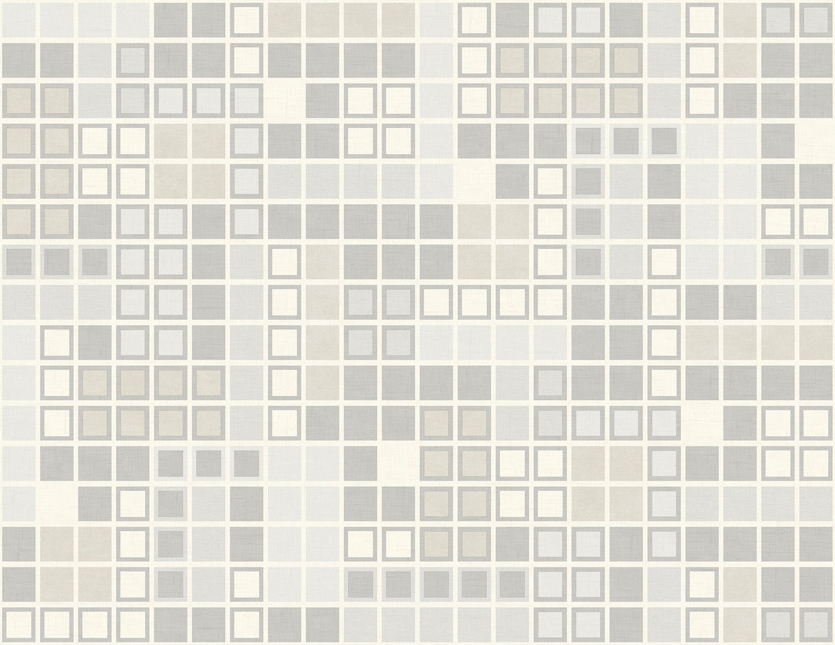 A-Street Prints 2949-60708 Bantry Light Grey Geometric Wallpaper