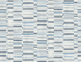 A-Street Prints 2949-60802 Fresnaye Blue Linen Stripe Wallpaper