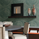 A-Street Prints 2949-61114 Lalit Teal Medallion Wallpaper